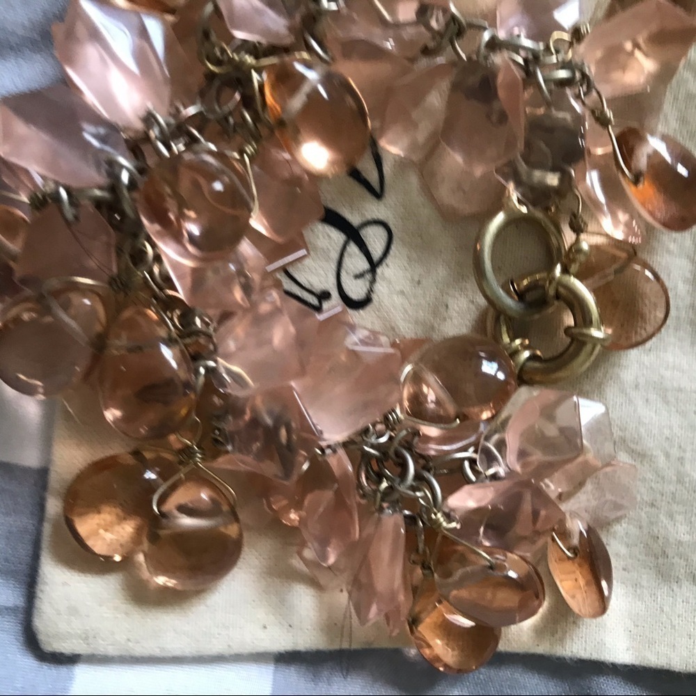 J crew beaded chain bracelet pink - Picture 4 of 6